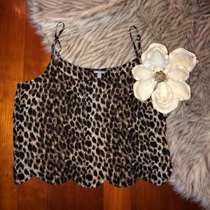Cheetah tank/crop top